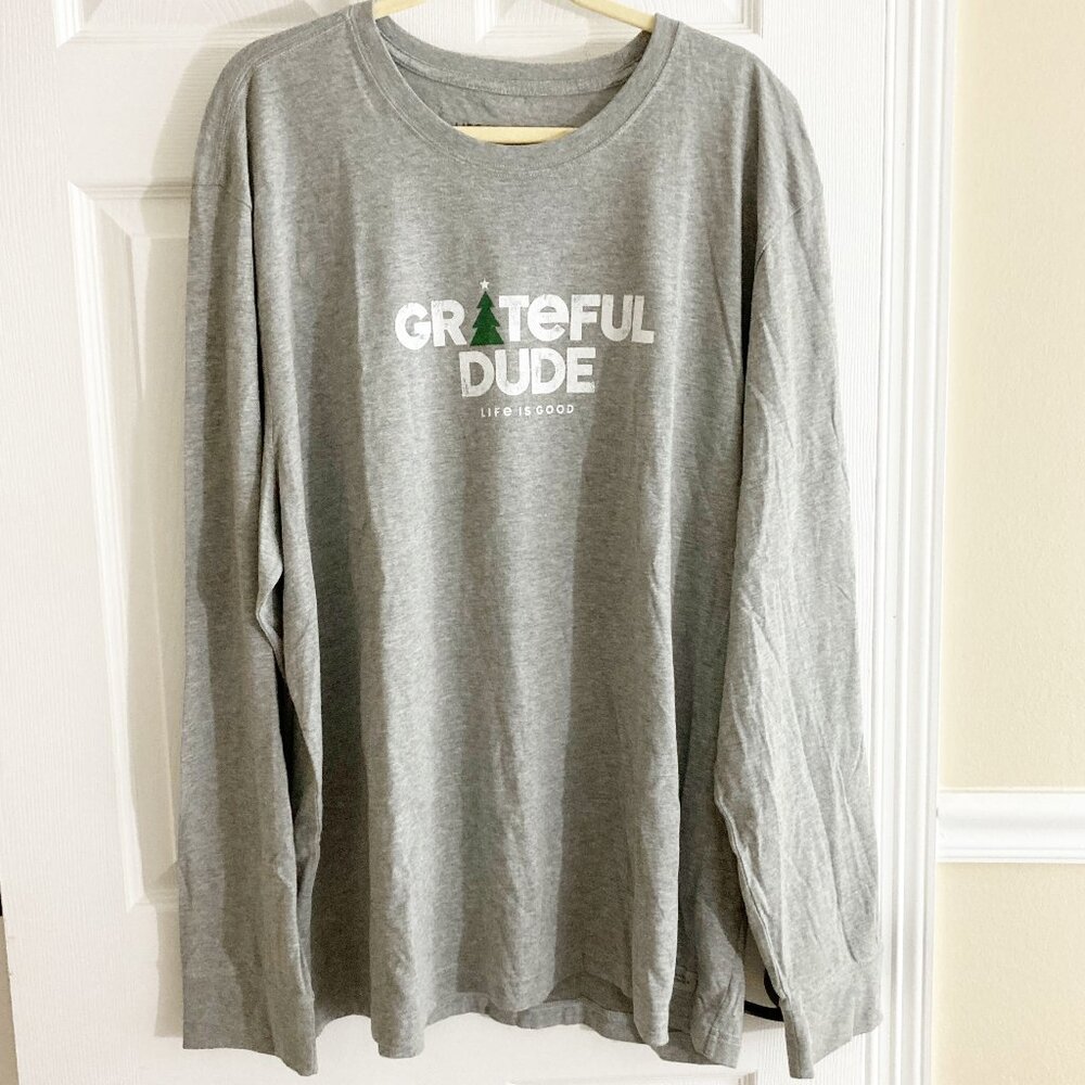 Life is Good Grateful Dude Long Sleeve Crusher Tee Size XXXL